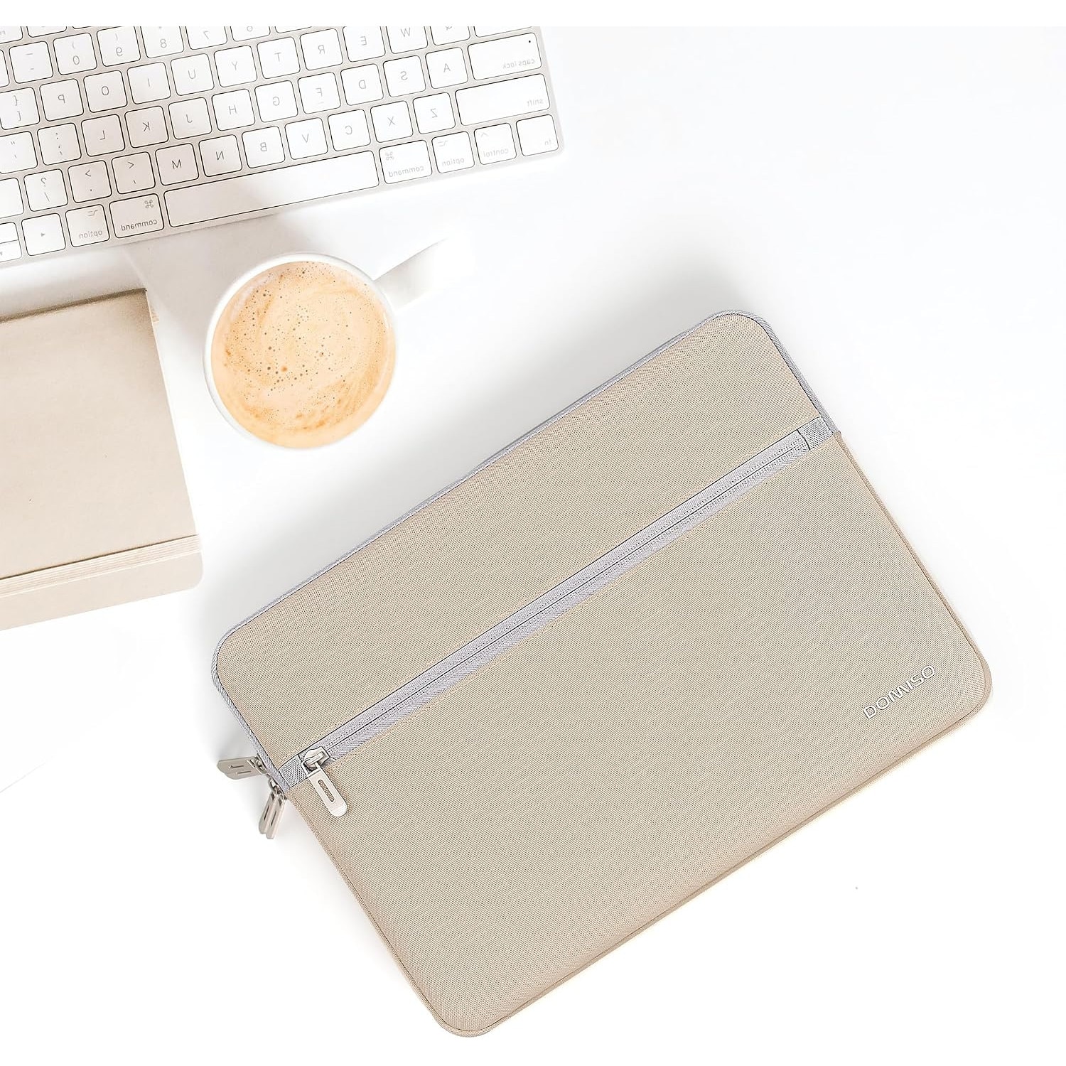 Husa Laptop DOMISO 17.3 inch, Protectie Impermeabila, Bej