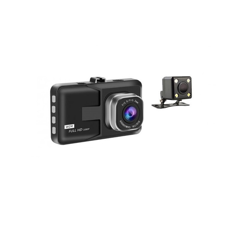 Camera Auto Dubla,Full HD ,unghi Wide 170 grade,Parking Mode,Detectie la miscare,Senzor G