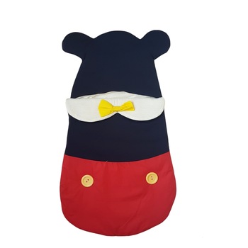 Sac de dormit bebe pentru baieti, bumbac, Mickey, 0-6 luni Sac de dormit bebe pentru baieti, bumbac, Mickey, 0-6 luni