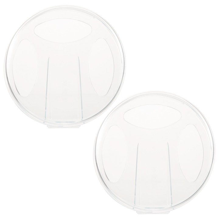 Suport pentru disc ceai Pu-erh ZYBLSSBB LSM2xh10932-BCS0100988, transparent ABS, pentru tort 357 g, 20.5x20.5x2.5 cm, set 2 bucati