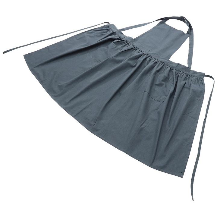 ZYBLSSBB, sort din bumbac rezistent la murdarie si ulei, cu buzunar, bleumarin, 100 x 42 cm