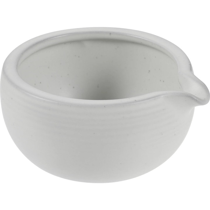 Bol pentru matcha ZYBLSSBB LSM2xh16349-BCS0168312 din ceramica, cu cioc, 525 ml, alb, 14 x 13 x 7.5 cm