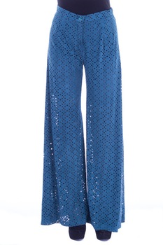Pantalon albastru dantela Liza Panait AV-103E Pantalon albastru dantela Liza Panait AV-103E