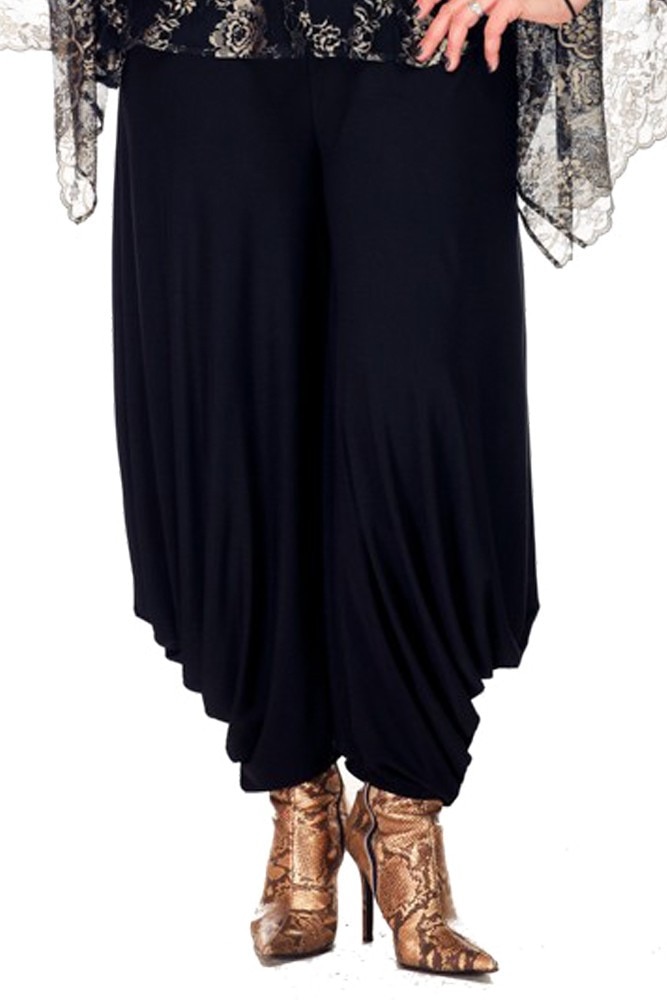 Pantalon negru jerse Liza Panait R456