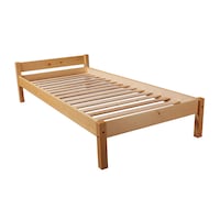 pat din lemn rotund