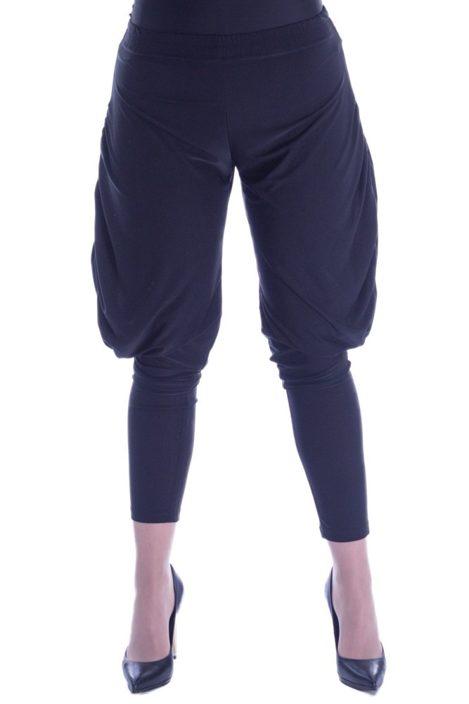 Pantaloni jerse negri Liza Panait R-313E