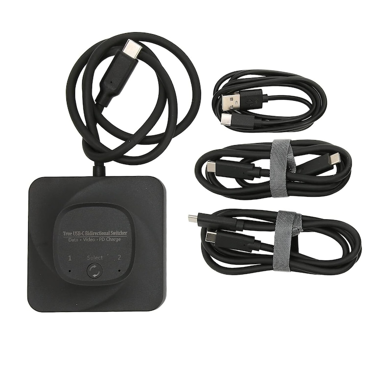 USB C elosztó 2:1 8K 60Hz HDMI PD 100W-tal PC-hez