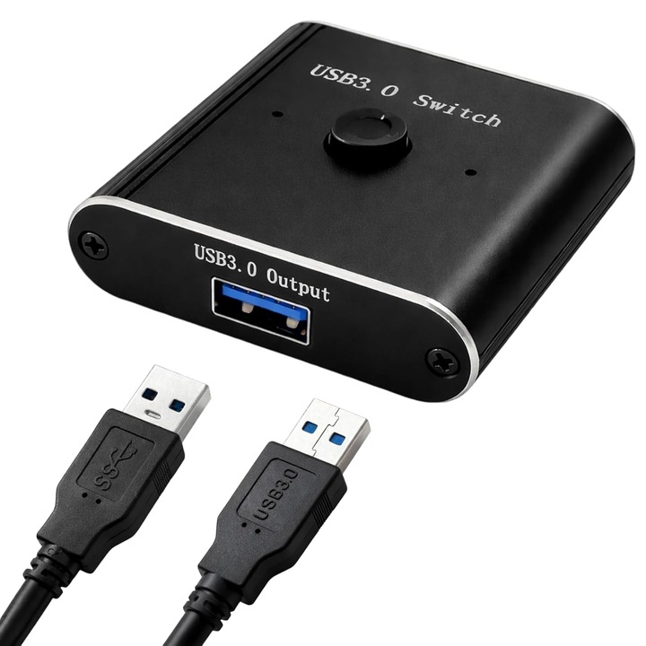 USB 3.0 Kétirányú Kapcsoló 1-bemenet-2/2-bemenet-1, 5 Gbps
