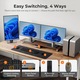 TESmart HDMI KVM kapcsoló 2 PC-hez 3 monitorhoz 4K@60Hz USB 3.0