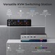 TESmart HDMI KVM kapcsoló 2 PC-hez 3 monitorhoz 4K@60Hz USB 3.0