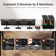 TESmart HDMI KVM kapcsoló 2 PC-hez 3 monitorhoz 4K@60Hz USB 3.0