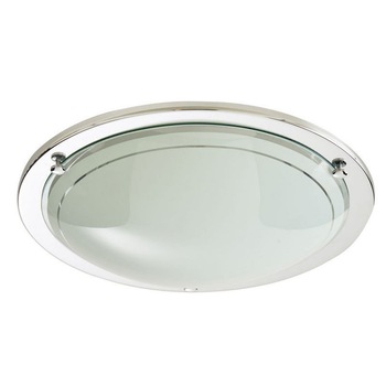 Aplica Rotunda Din Sticla Si Metal Crom Hubaa 1xE27 Aplica Rotunda Din Sticla Si Metal Crom Hubaa 1xE27