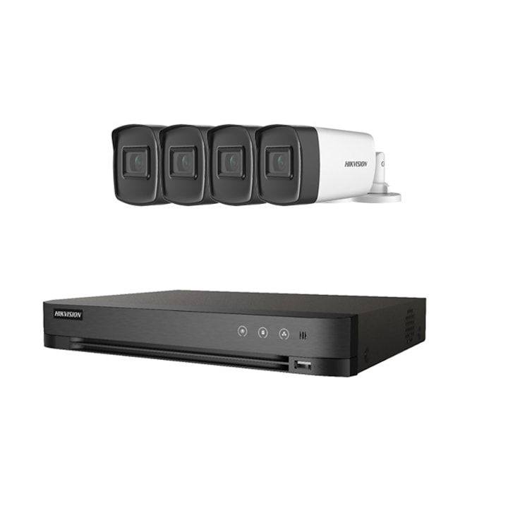Sistem de supraveghere, Zosi, 4 Camere, 3MP, 1TB, Rezistenta IP66