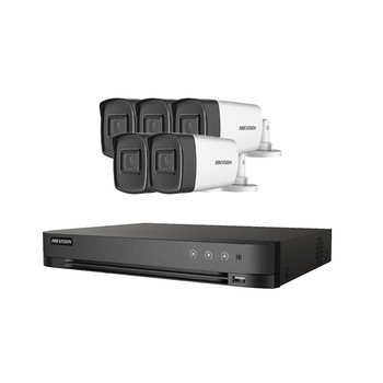Kit Sistem Supraveghere si Securitate, 5 Camere Exterior Ultra HD 5MP High-Performance 80m ARRAY EXIR Hikvision + DVR 8 canale pana la 5MP, Auto-Adaptiv HDTVI/HDCVI/AHD/CVBS Kit Sistem Supraveghere si Securitate, 5 Camere Exterior Ultra HD 5MP High-Performance 80m ARRAY EXIR Hikvision + DVR 8 canale pana la 5MP, Auto-Adaptiv HDTVI/HDCVI/AHD/CVBS