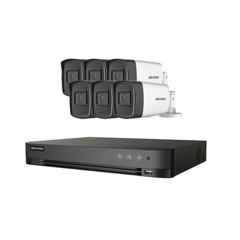 Kit Sistem Supraveghere si Securitate, 6 Camere Exterior Ultra HD 5MP High-Performance 80m ARRAY EXIR Hikvision + DVR 8 canale pana la 5MP, Auto-Adaptiv HDTVI/HDCVI/AHD/CVBS Kit Sistem Supraveghere si Securitate, 6 Camere Exterior Ultra HD 5MP High-Performance 80m ARRAY EXIR Hikvision + DVR 8 canale pana la 5MP, Auto-Adaptiv HDTVI/HDCVI/AHD/CVBS