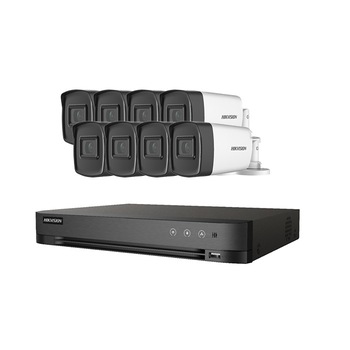 Kit Sistem Supraveghere si Securitate, 8 Camere Exterior Ultra HD 5MP High-Performance 80m ARRAY EXIR Hikvision + DVR 16 canale pana la 5MP, Auto-Adaptiv HDTVI/HDCVI/AHD/CVBS Kit Sistem Supraveghere si Securitate, 8 Camere Exterior Ultra HD 5MP High-Performance 80m ARRAY EXIR Hikvision + DVR 16 canale pana la 5MP, Auto-Adaptiv HDTVI/HDCVI/AHD/CVBS