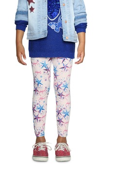 DESIGUAL, Colanti lungi cu imprimeu cu stele, Roz pal, 164 CM DESIGUAL, Colanti lungi cu imprimeu cu stele, Roz pal, 164 CM
