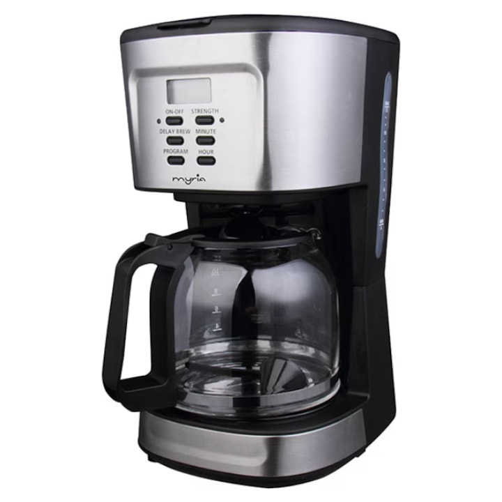 Cafetiera cu Filtru Myria MY4442 1.5L 12 Cesti 7632 900W Argintiu/Negru
