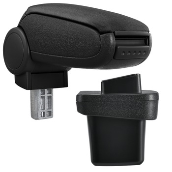 Cotiera auto, pro.tec, pentru Volkswagen Golf 7, tesatura, negru - cu compartiment pentru depozitare Cotiera auto, pro.tec, pentru Volkswagen Golf 7, tesatura, negru - cu compartiment pentru depozitare