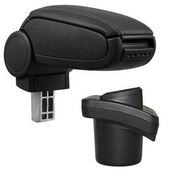 Cotiera auto, pro.tec, pentru Citroen C2, imitatie piele, negru - cu compartiment pentru depozitare Cotiera auto, pro.tec, pentru Citroen C2, imitatie piele, negru - cu compartiment pentru depozitare