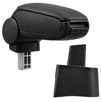 Cotiera auto, pro.tec, pentru Seat Ibiza 6L, imitatie piele, negru - cu compartiment pentru depozitare Cotiera auto, pro.tec, pentru Seat Ibiza 6L, imitatie piele, negru - cu compartiment pentru depozitare