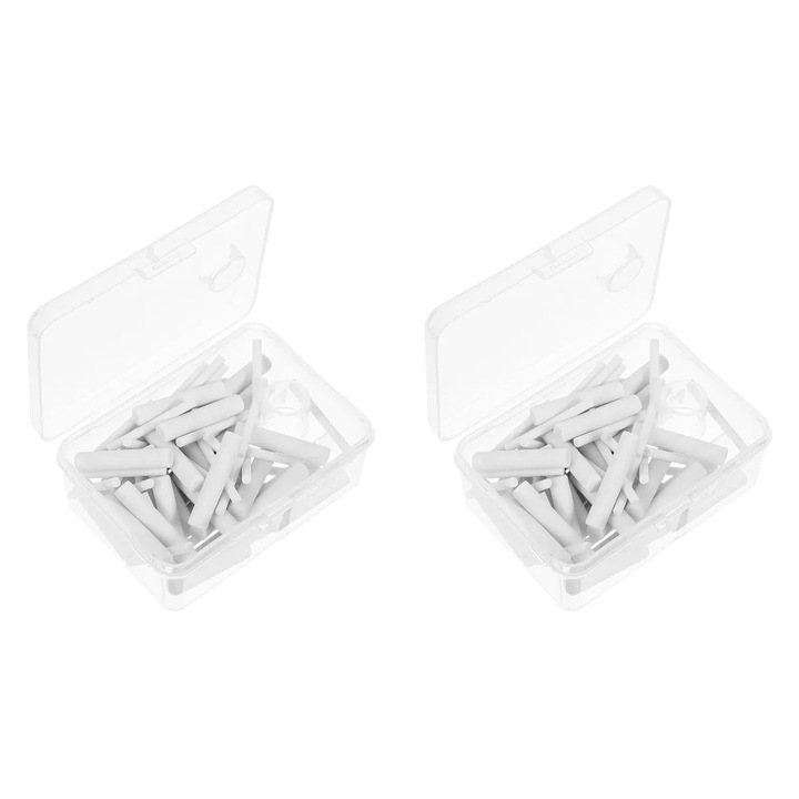 Rezerva gume pentru radiera electrica ZYBLSSBB LSM2xh1455-BCS0060945, cauciuc antiuzura, doua dimensiuni 2.5x0.4x0.4 cm si 2.5x0.2x0.2 cm, alb, 140 buc