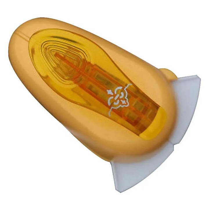 Perforator decorativ pentru hartie ZYBLSSBB LSM2xh2459-BCS0038266, pentru scrapbooking, model floare, ABS/aliaj, portocaliu, 10 x 5 x 10 cm