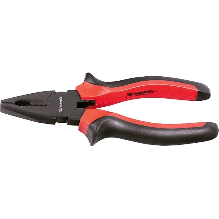 Клещи комбинирани MTX, Black Nickel, двукомпонентни дръжки, 180 mm,