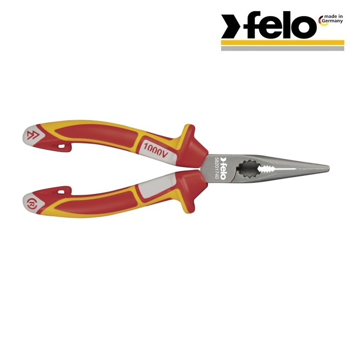 Островърхи Клещи FELO 1000V 170 мм прави Solingen