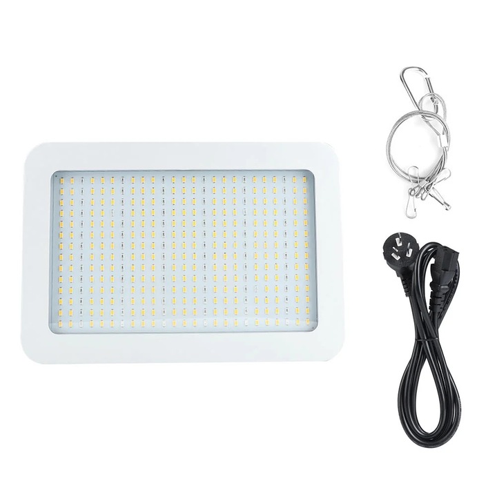 Lumina LED pentru cresterea plantelor ZYBLSSBB HX-SMD1200W (LSM2xh244-BCS0033475), 1200W, spectru complet 380-780nm, 350 x SMD5730, IP42, 85-265V, alb