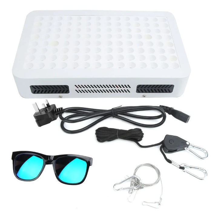 Lumina LED pentru plante ZYBLSSBB LSM2xh128-BCS0033162, 1000W spectru complet, AC85-265V, 5250 lm, acoperire aprox. 10 m², alb