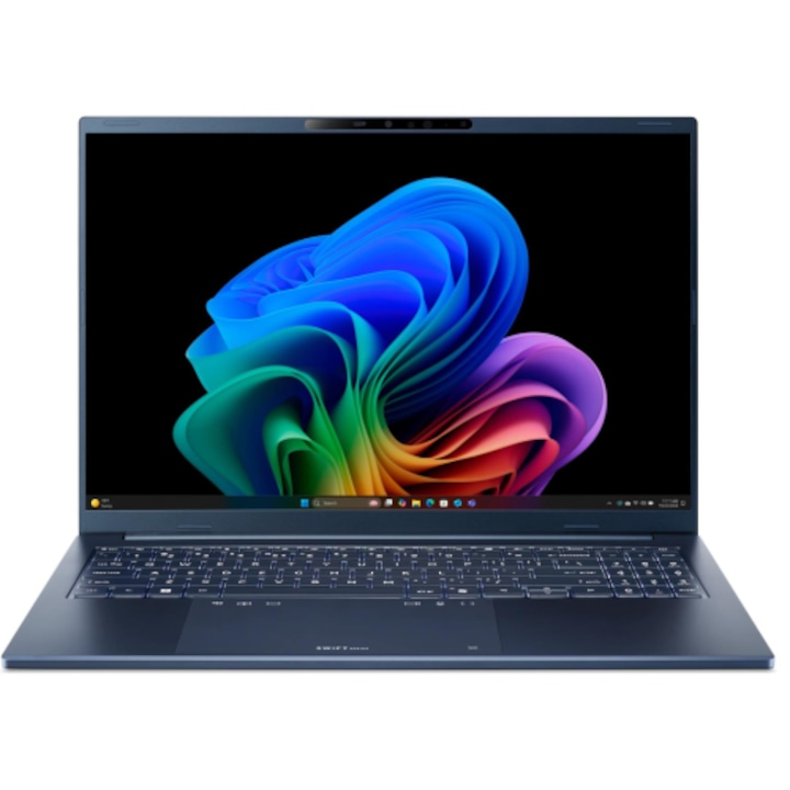 Laptop Acer Swift Go 16 AI SFG16 WUXGA 16 inch AMD Ryzen AI 5 430 16GB 512GB SSD Windows 11 Home Steam Blue