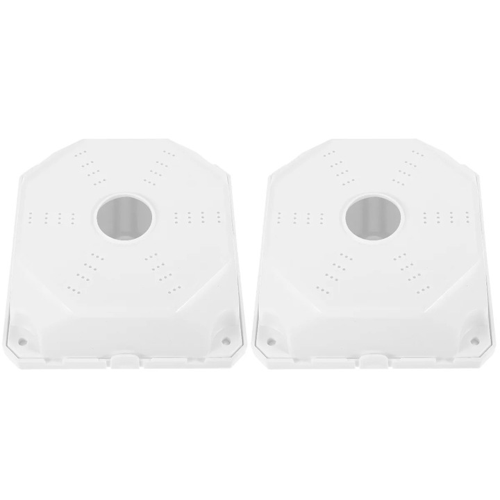 Cutie de conexiuni ZYBLSSBB LSM2xh1031-BCS0049282, montaj pe perete/tavan, rezistenta la apa, plastic, alb, 13 x 13 x 5 cm, set 2 buc