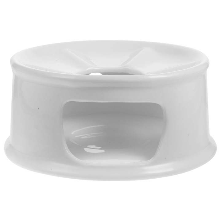 Stand pentru ceainic ZYBLSSBB LSM2xh2964-BCS0057319, ceramica rezistenta la caldura, alb, 14 x 13 x 6,5 cm