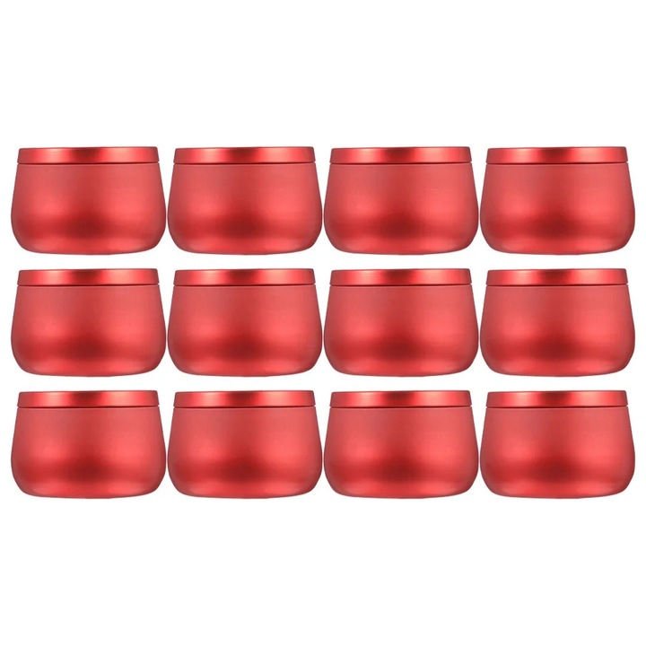 Cutii de depozitare din tabla ZYBLSSBB LSM2xh5307-BCS0173417, pentru ceai/candy, Multicolor, set 12 buc., 7.5 x 6.5 x 5.2 cm