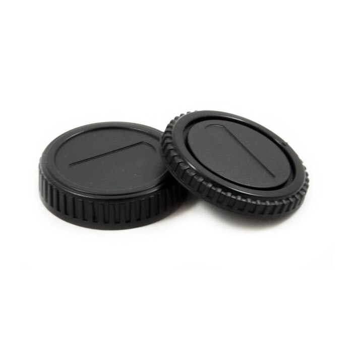 Capace JJC pentru lentila si corp Olympus, Negru