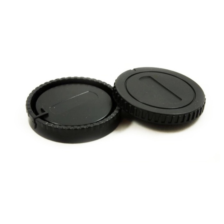 Capace JJC pentru lentila si corp Sony, Negru