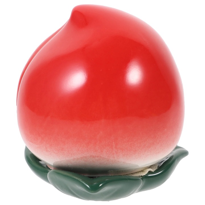 Cutie pentru ceai ZYBLSSBB LSM2xh4030-BCS0120427-2, ceramica, forma de piersica, capac etans, multicolor, 8.2 x 8.2 x 8.5 cm