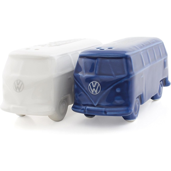 Комплект солници и пиперници VW T1 Bus 3D - Бяло/Синьо