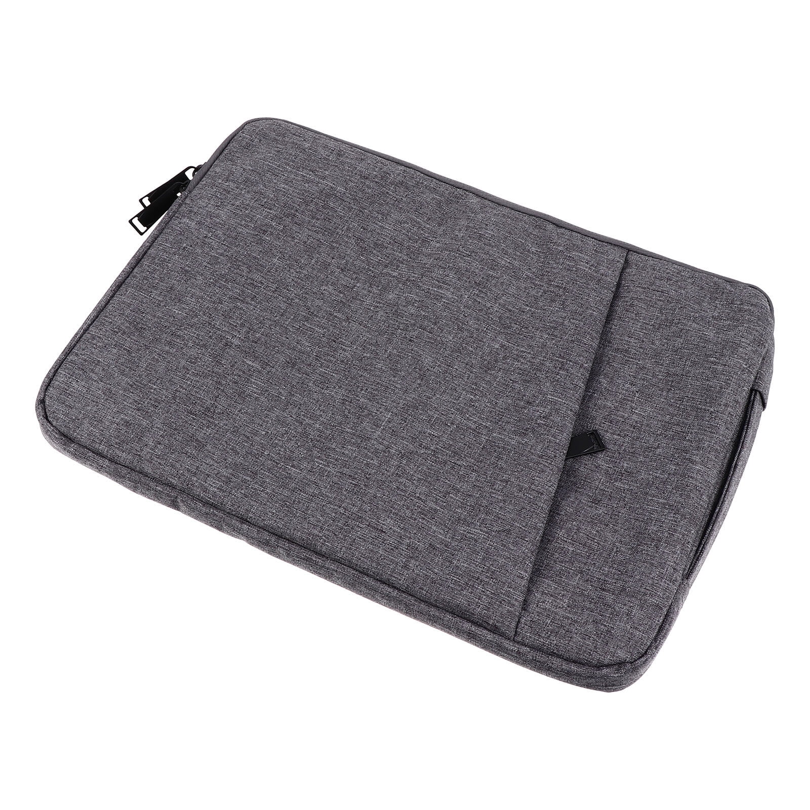 ZYBLSSBB, Geanta pentru laptop din poliester cu maner si protectie captusita, compatibila 13.3 inch, gri, 36 x 26 x 3 cm