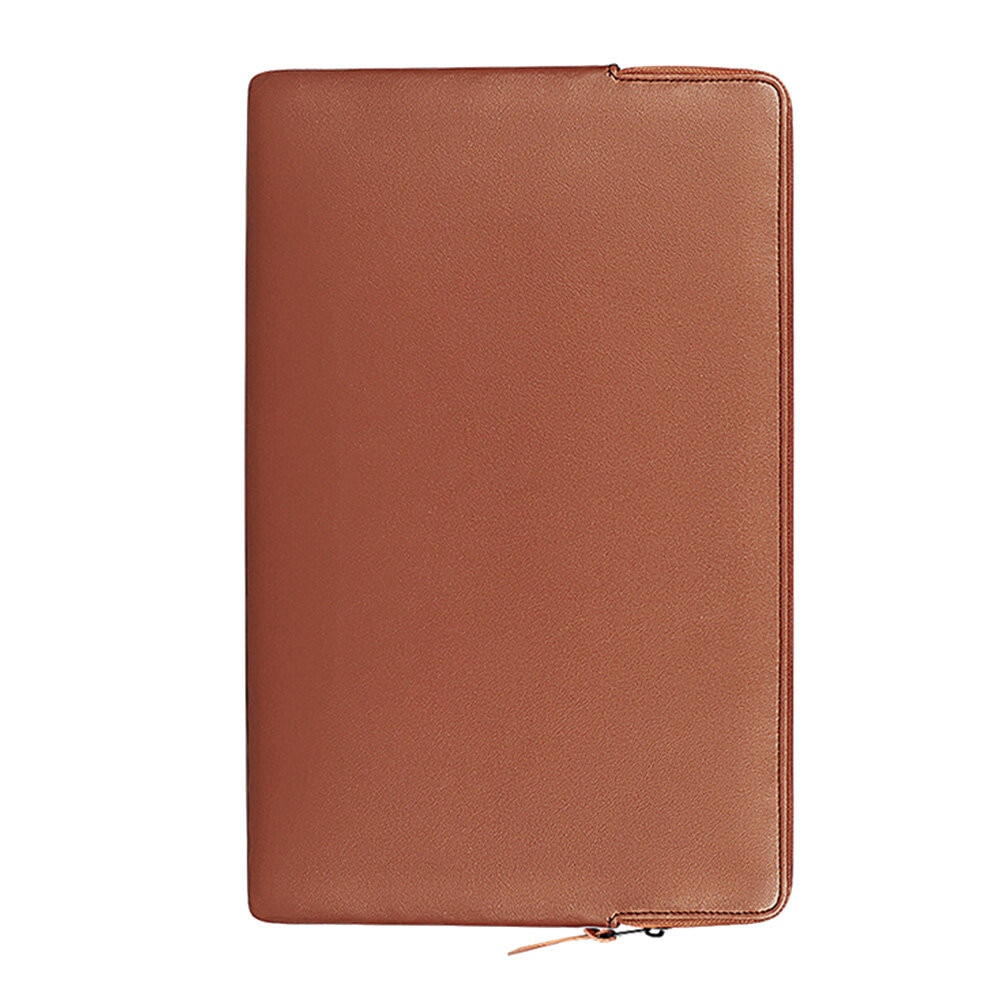 ZYBLSSBB, husa pentru laptop din piele PU, rezistenta la apa si antisoc LSM2xh2478-BCS0170680, maro deschis, 36 x 25 x 2 cm