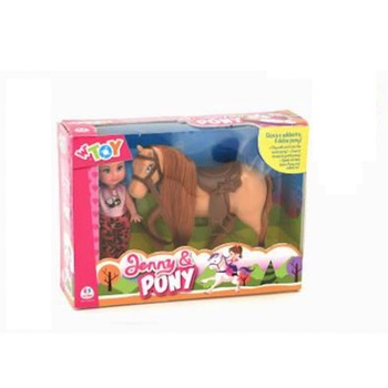 Papusa Globo Wtoy cu calut Papusa Globo Wtoy cu calut