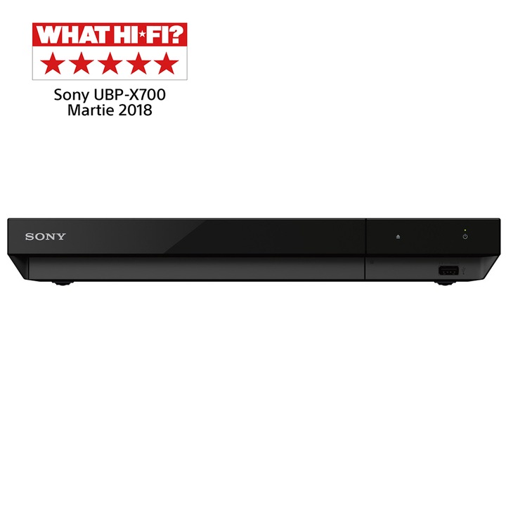 Blu-ray player Sony UBPX700B, 4K Ultra HD, Smart, HDR, DTS:X, Wi-Fi, CD/DVD, HDMI, USB, Negru