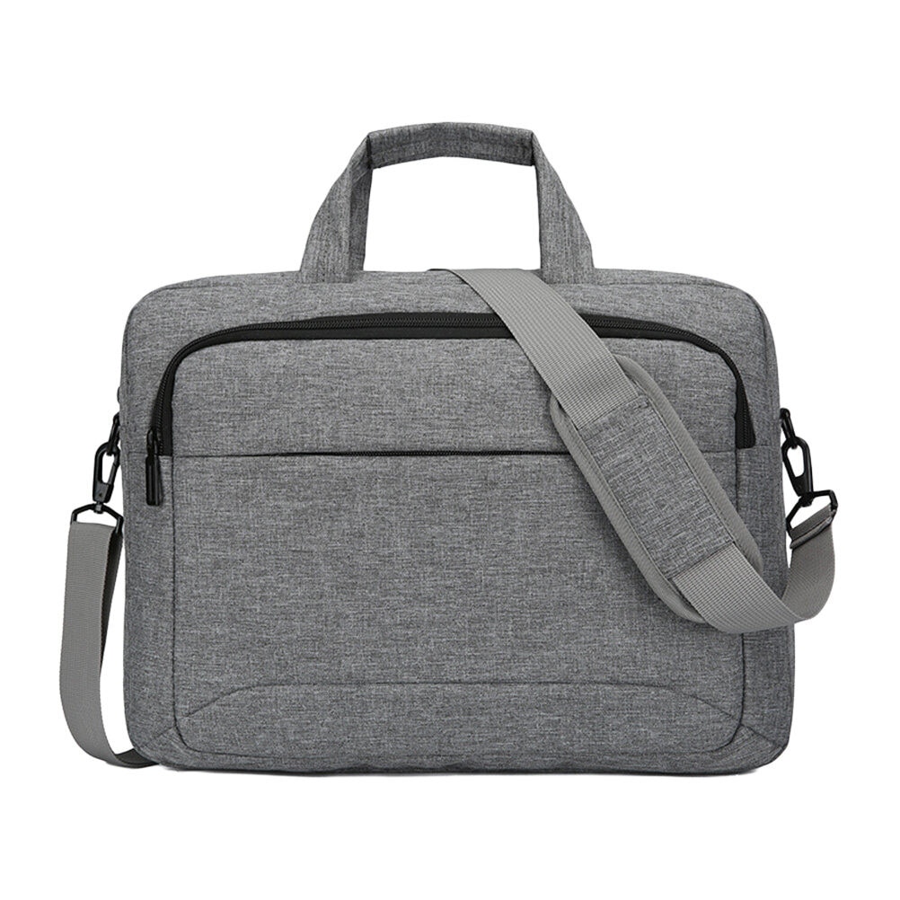 ZYBLSSBB, geanta pentru laptop din Oxford cu compartiment captusit si curea de umar, LSM2xh220-BCS0088686, gri, 40 x 9 x 28 cm (potrivita pentru 14–15.6 inch)