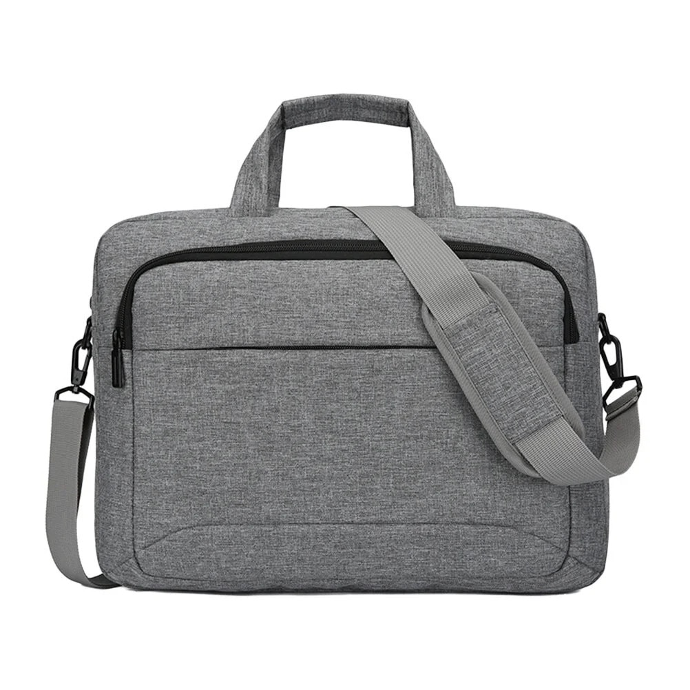 ZYBLSSBB, geanta pentru laptop din Oxford cu compartiment captusit si curea de umar, LSM2xh220-BCS0088686, gri, 40 x 9 x 28 cm (potrivita pentru 14–15.6 inch)
