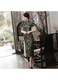 Rochie cheongsam verde elegant din tesatura premium lunga