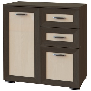 Comoda Astra, 80x44x86cm, Wenge/Mesteacan Comoda Astra, 80x44x86cm, Wenge/Mesteacan