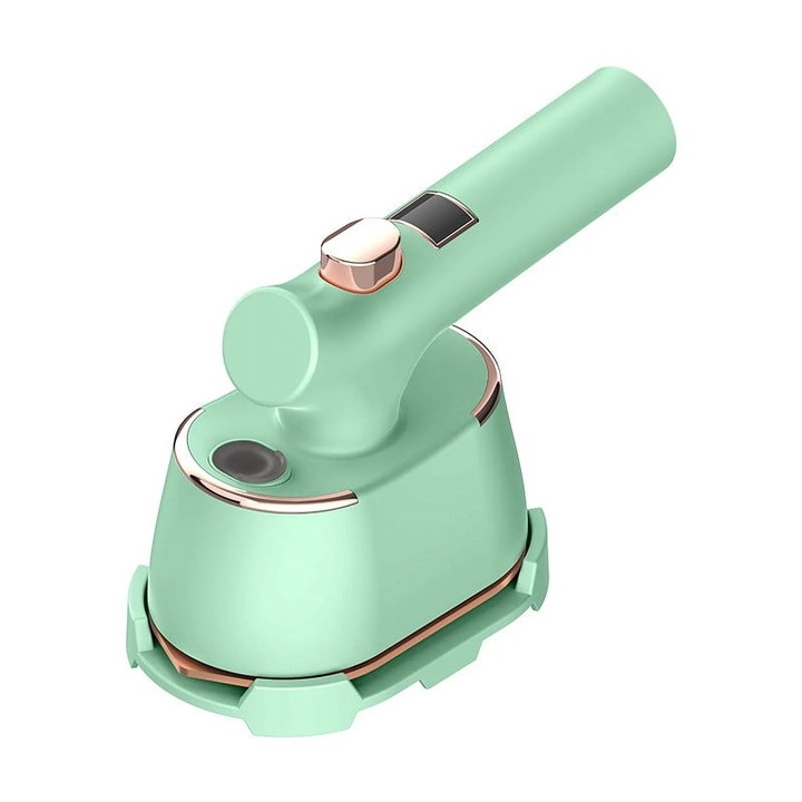 Aparat de calcat vertical cu abur YANYXR BCS2905344, portabil, 40W, rezervor 140 ml, cablu 135 cm, verde
