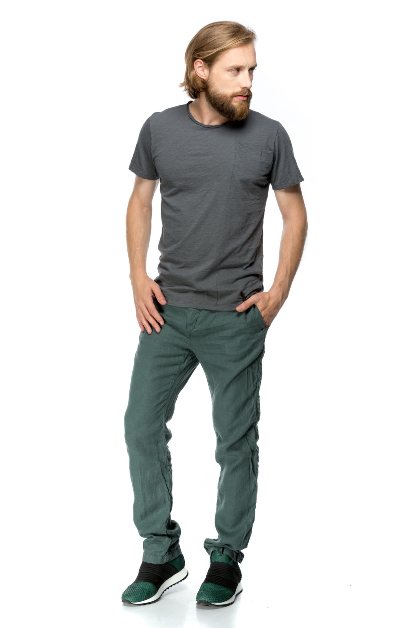 Pantaloni Anthony, CuAnna IT, Verde