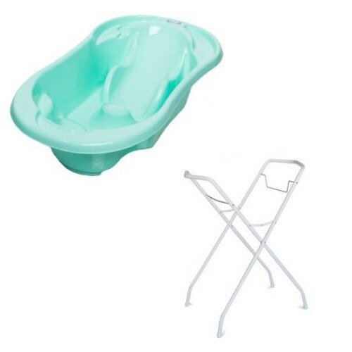Set Cadita anatomica cu suport metalic Komfort Mint